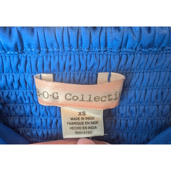 Blue Satin Renaissance Victorian Prairie Ruched Peplum Ruffle Smocked Camisole - Picture 5 of 7